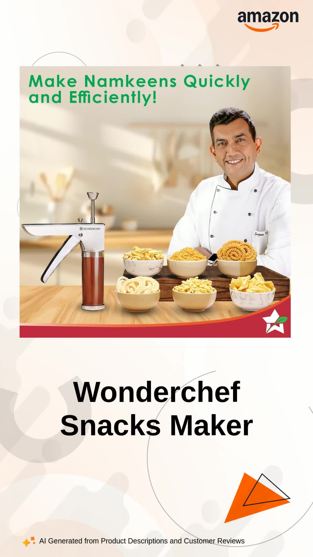 Buy Wonderchef Snacks Maker with 12 Different jalis, Stainless